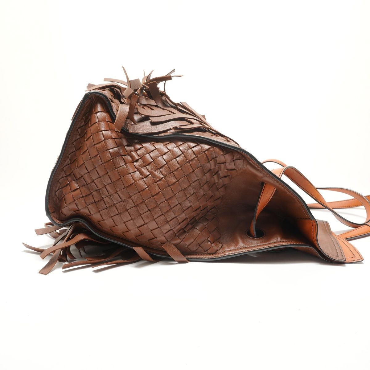 Bottega Veneta Shoulder Bag Intrecciato Fringe — view 4
