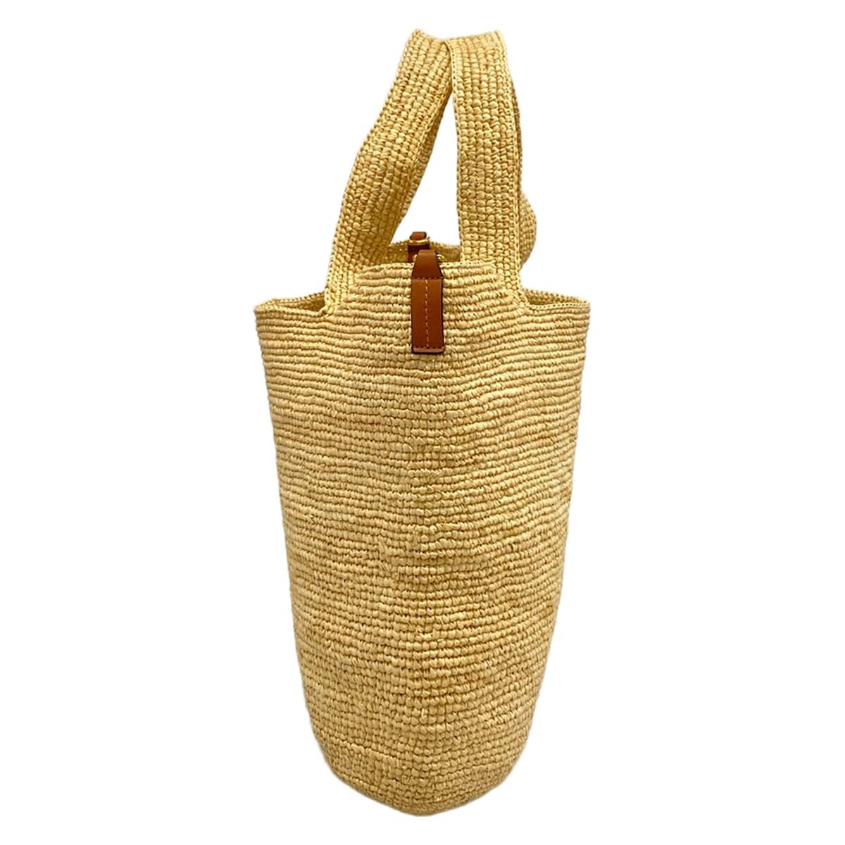 Loewe Tote Slit Mini Beige Brown Basket Leather — view 2