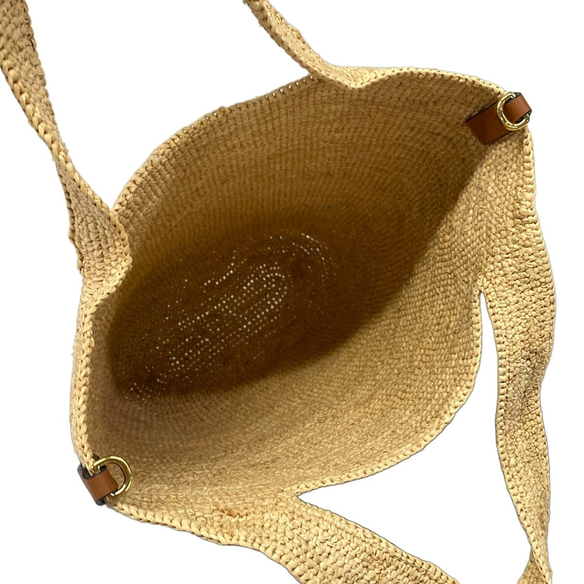 Loewe Tote Slit Mini Beige Brown Basket Leather — view 7