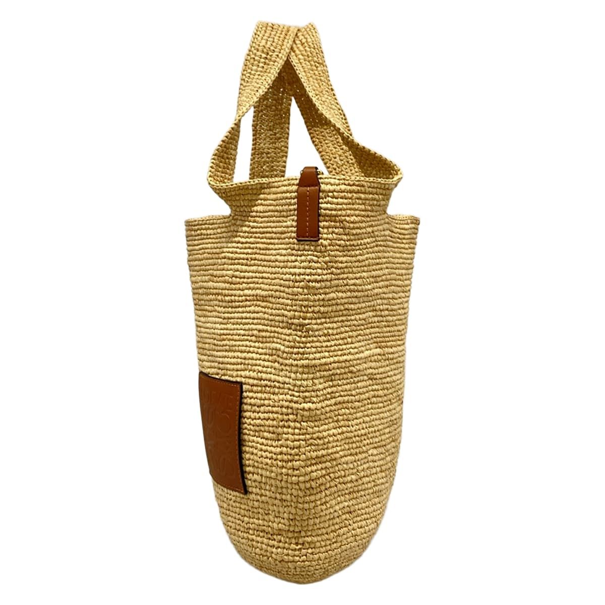 Loewe Tote Slit Mini Beige Brown Basket Leather — view 4