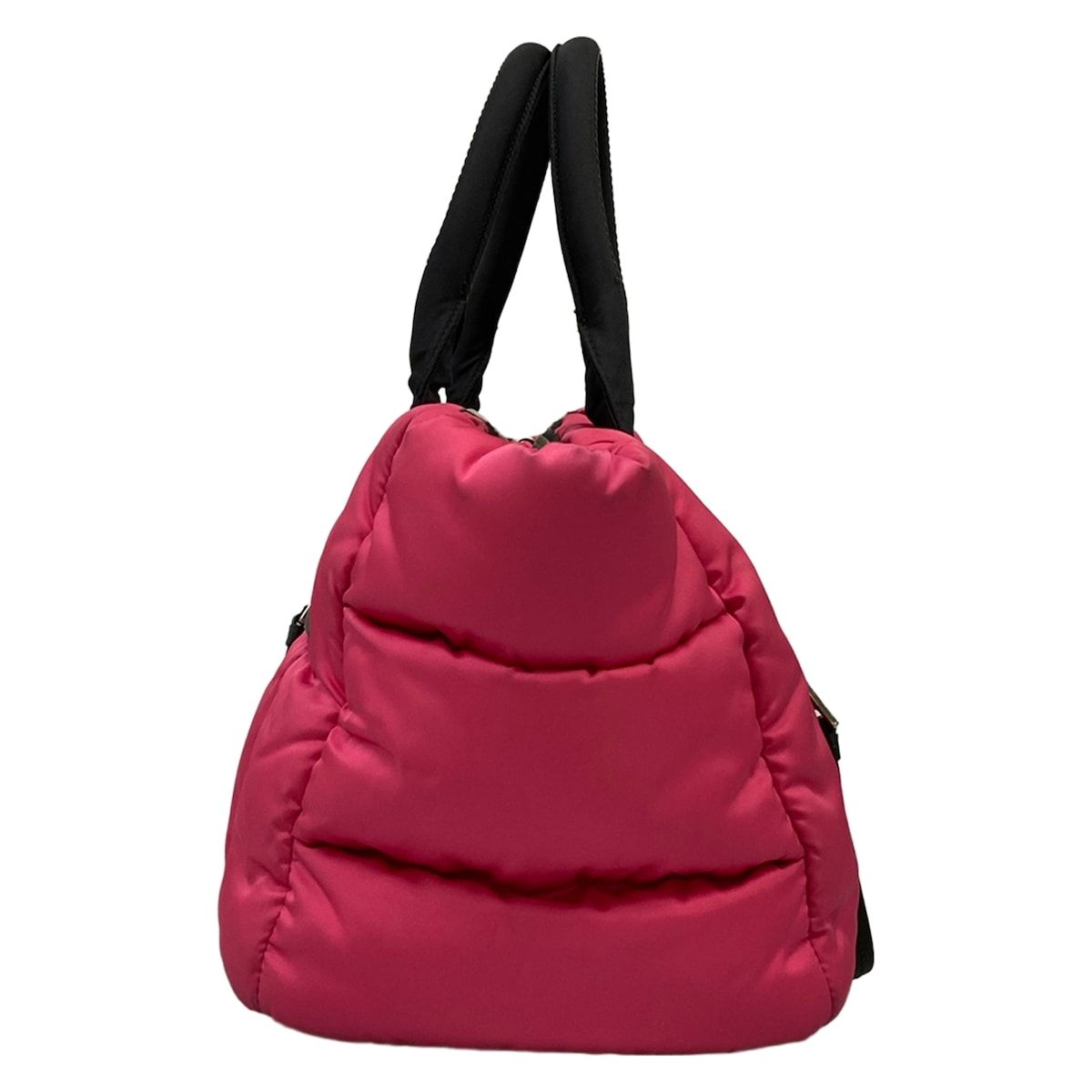Prada Tote Tessuto Bomber Pink Black — view 2