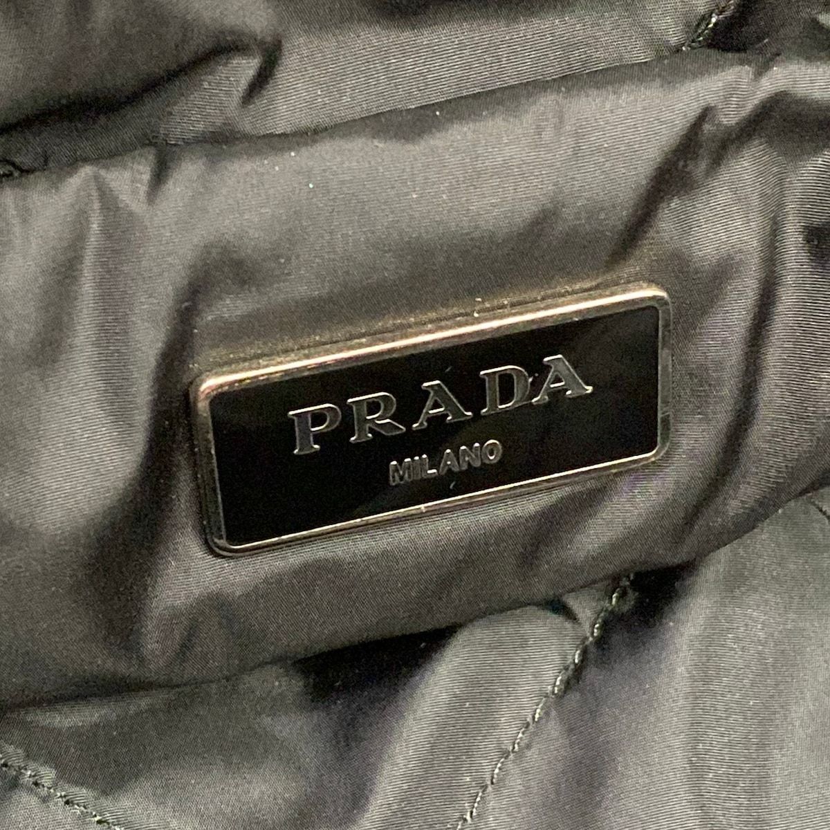 Prada Tote Tessuto Bomber Pink Black — view 9