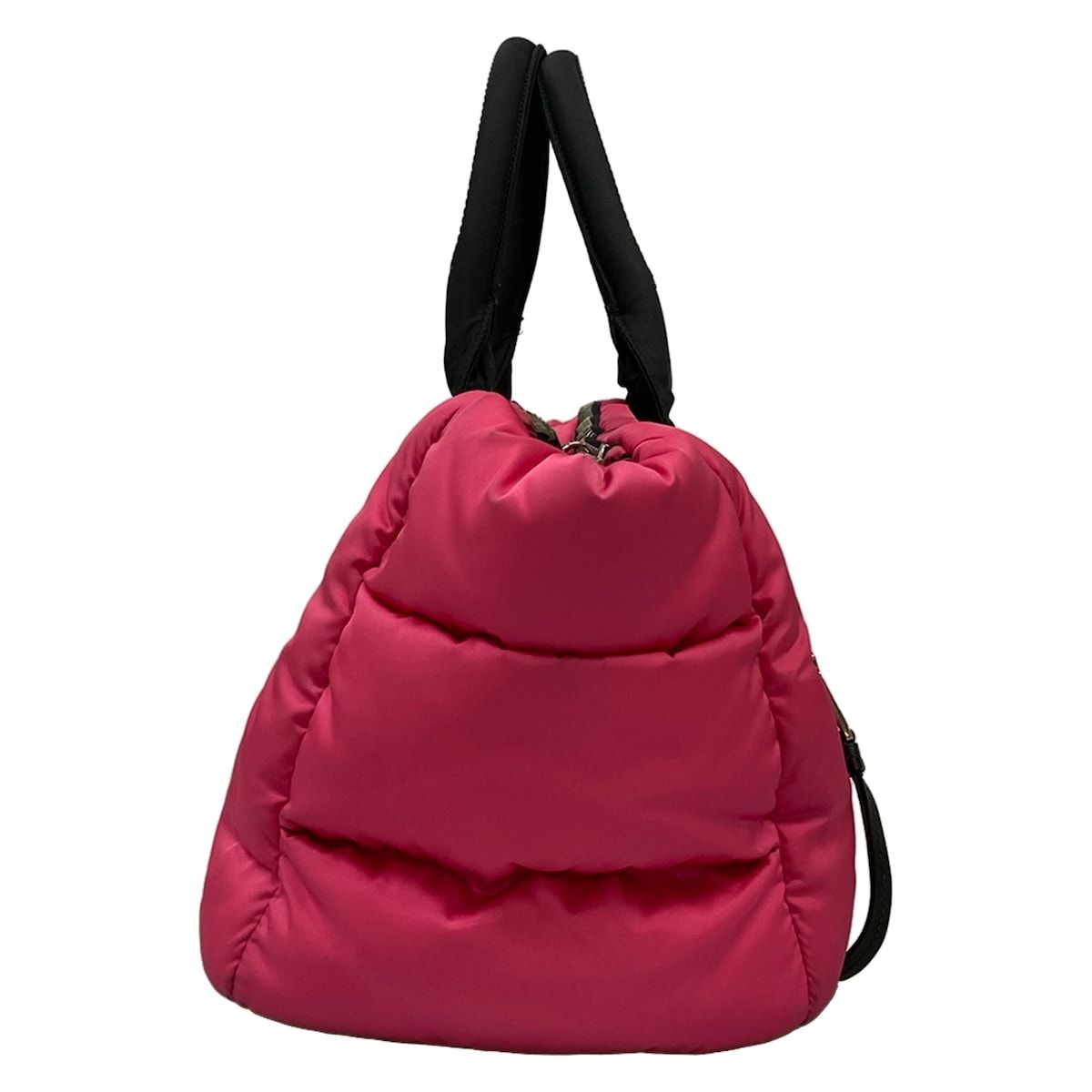 Prada Tote Tessuto Bomber Pink Black — view 4