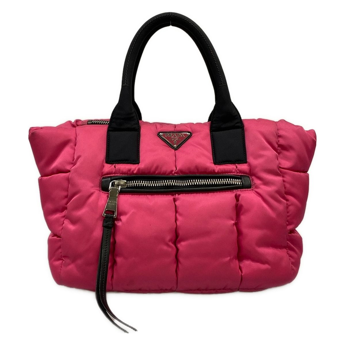 Prada Tote Tessuto Bomber Pink Black