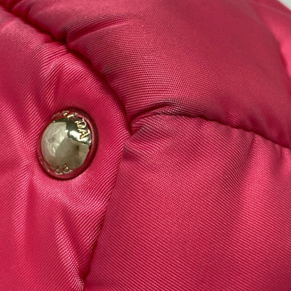 Prada Tote Tessuto Bomber Pink Black — view 6