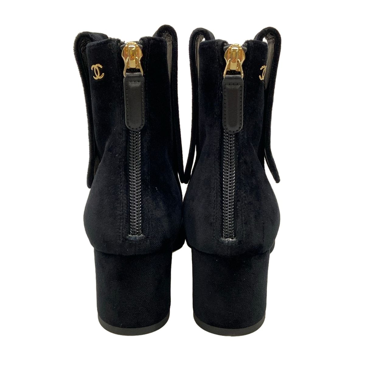 Chanel Short Boots 35 C Black Gold — view 3