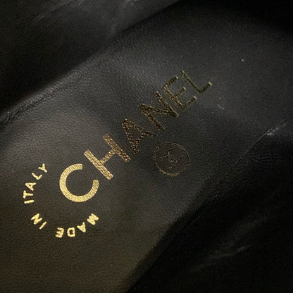 Chanel Short Boots 35 C Black Gold — view 6