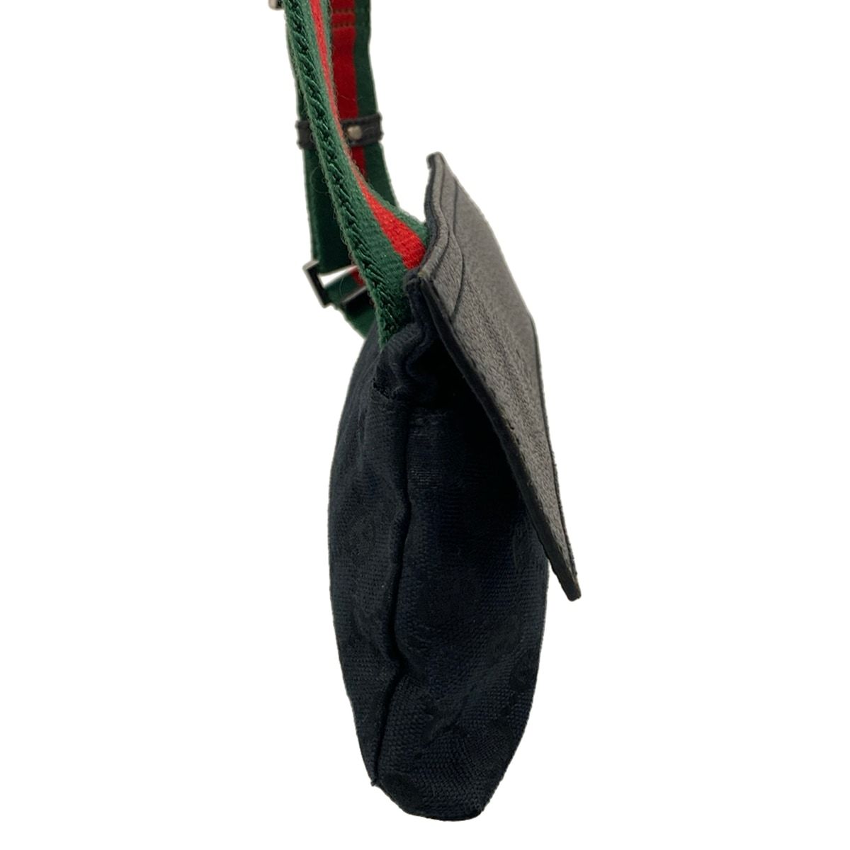Gucci Shoulder Bag GG Pattern Sherry Black Red Green Leather — view 2