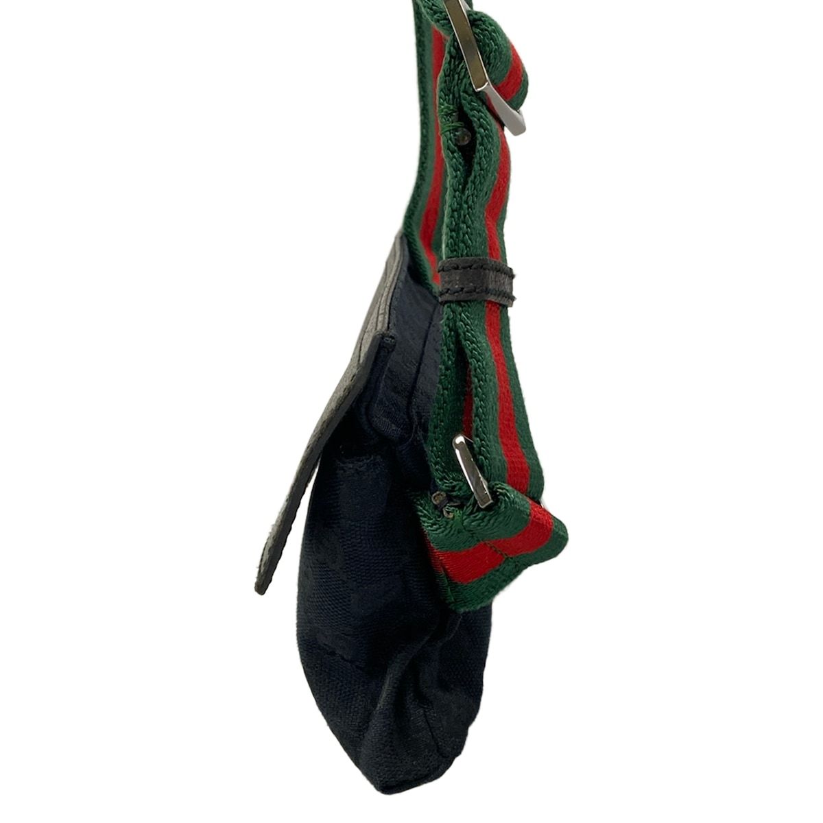 Gucci Shoulder Bag GG Pattern Sherry Black Red Green Leather — view 4