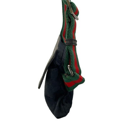 Gucci Shoulder Bag GG Pattern Sherry Black Red Green Leather — view 4