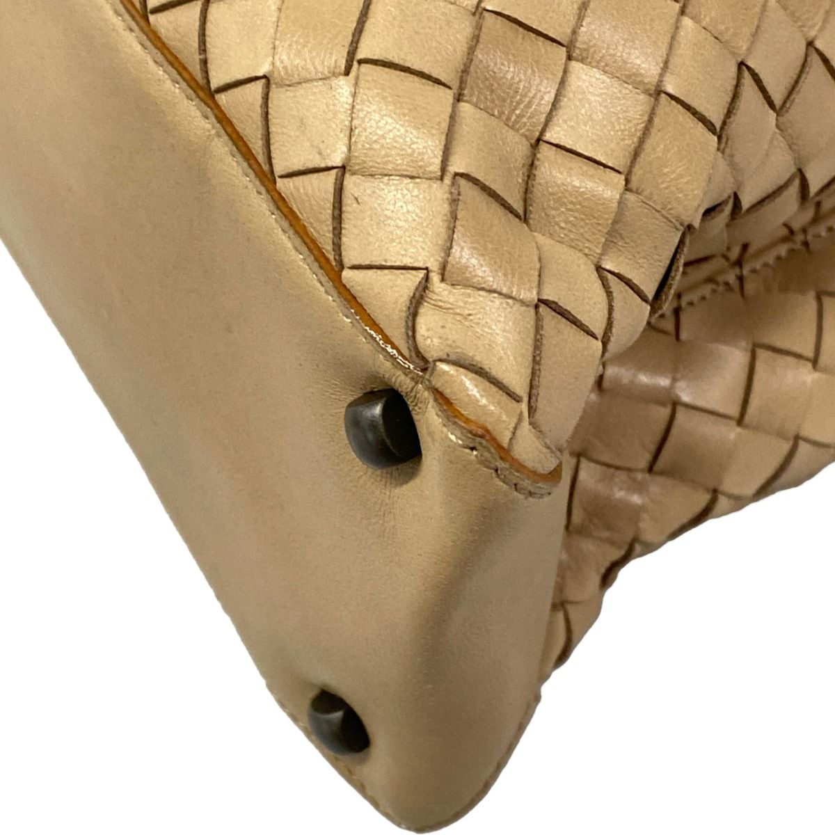 Bottega Veneta Tote Intrecciato Beige Leather — view 6