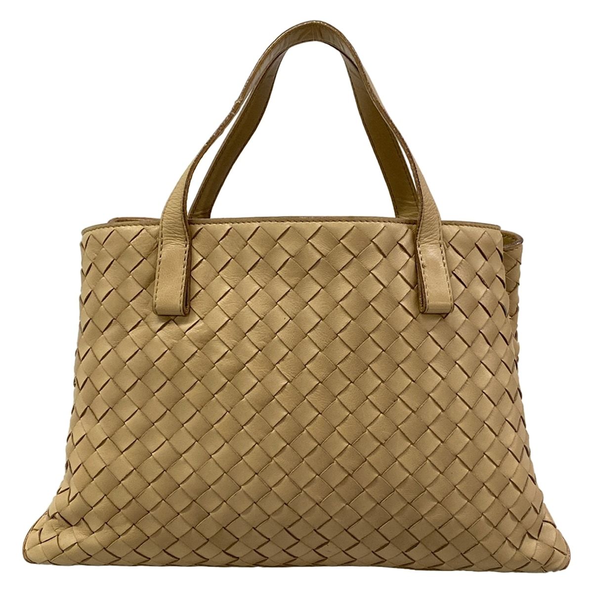 Bottega Veneta Tote Intrecciato Beige Leather