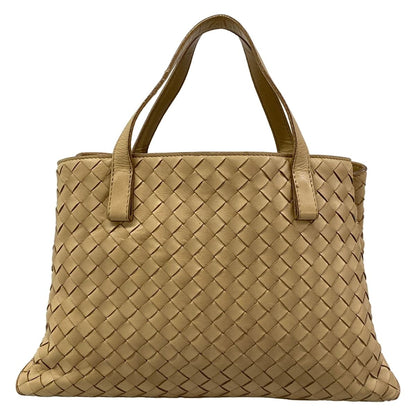 Bottega Veneta Tote Intrecciato Beige Leather