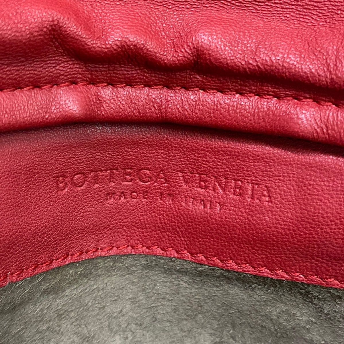 Bottega Veneta Clutch Intrecciato Red Leather — view 8