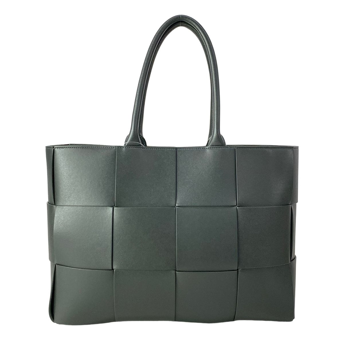 Bottega Veneta Tote Arco Dark Green Leather — view 3