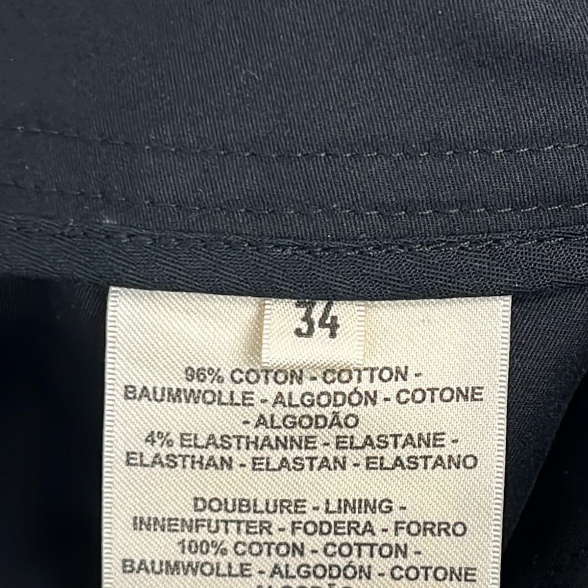 Hermes Pants 34 S Black Full Length — view 5
