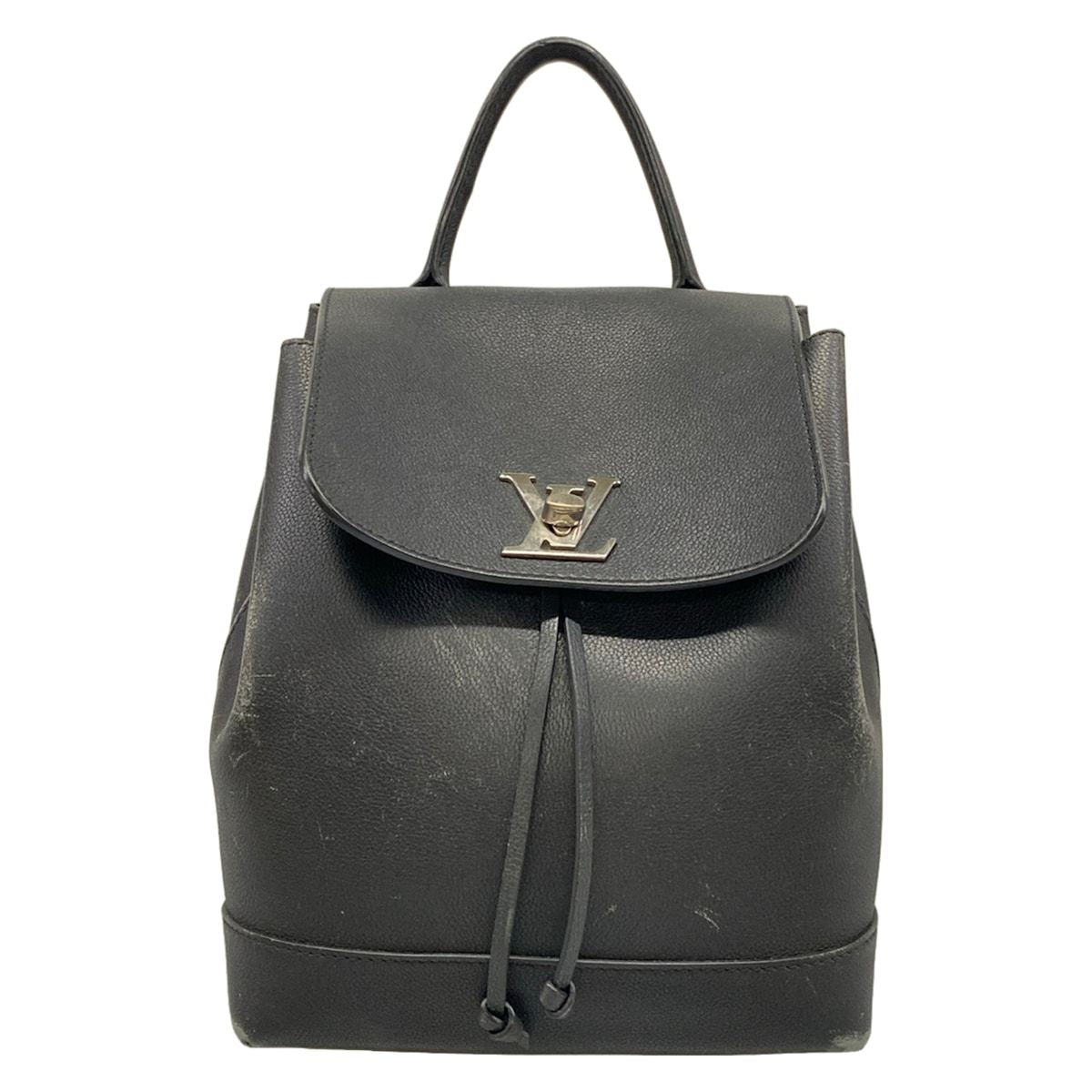 Louis Vuitton Backpack Lockme Noir Leather