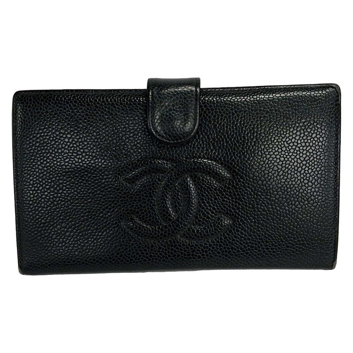Chanel Wallet Black CC Logo