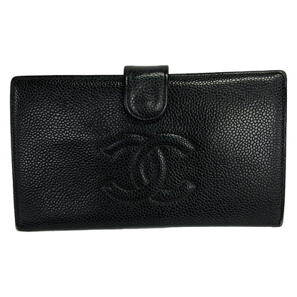 Chanel Wallet Black CC Logo