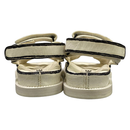 Chanel Sandals 34 C White Black CC Logo Velcro Leather — view 6