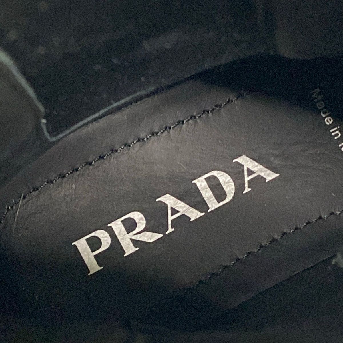 Prada Short Boots 36.5 Black Side Gore Leather — view 9