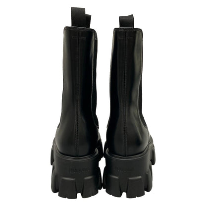 Prada Short Boots 36.5 Black Side Gore Leather — view 6