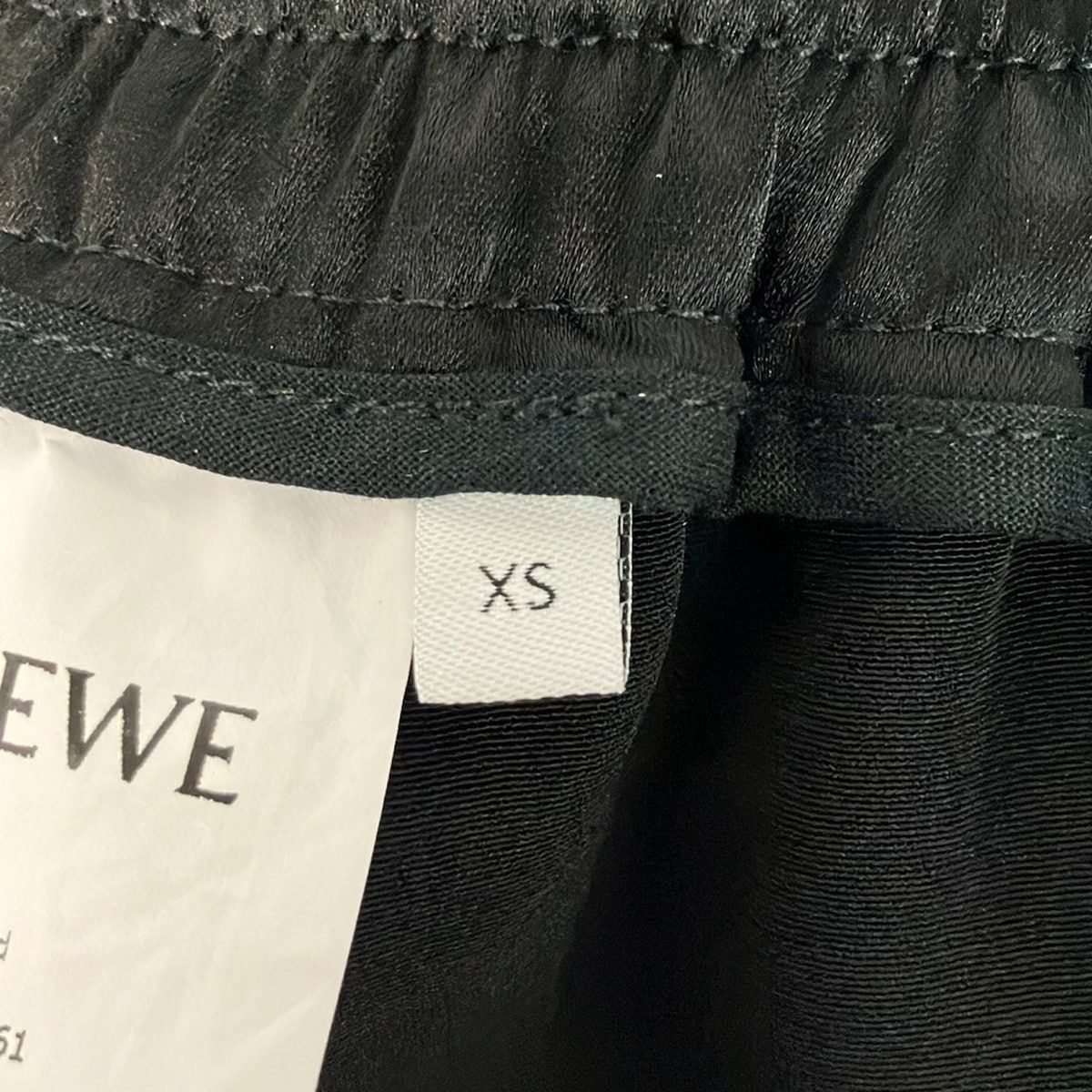 Loewe Pants XS Black Full Length Waist Togo — view 5