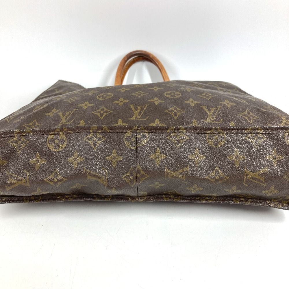 Louis Vuitton Handbag Sac Plat Monogram Canvas Brown — view 6