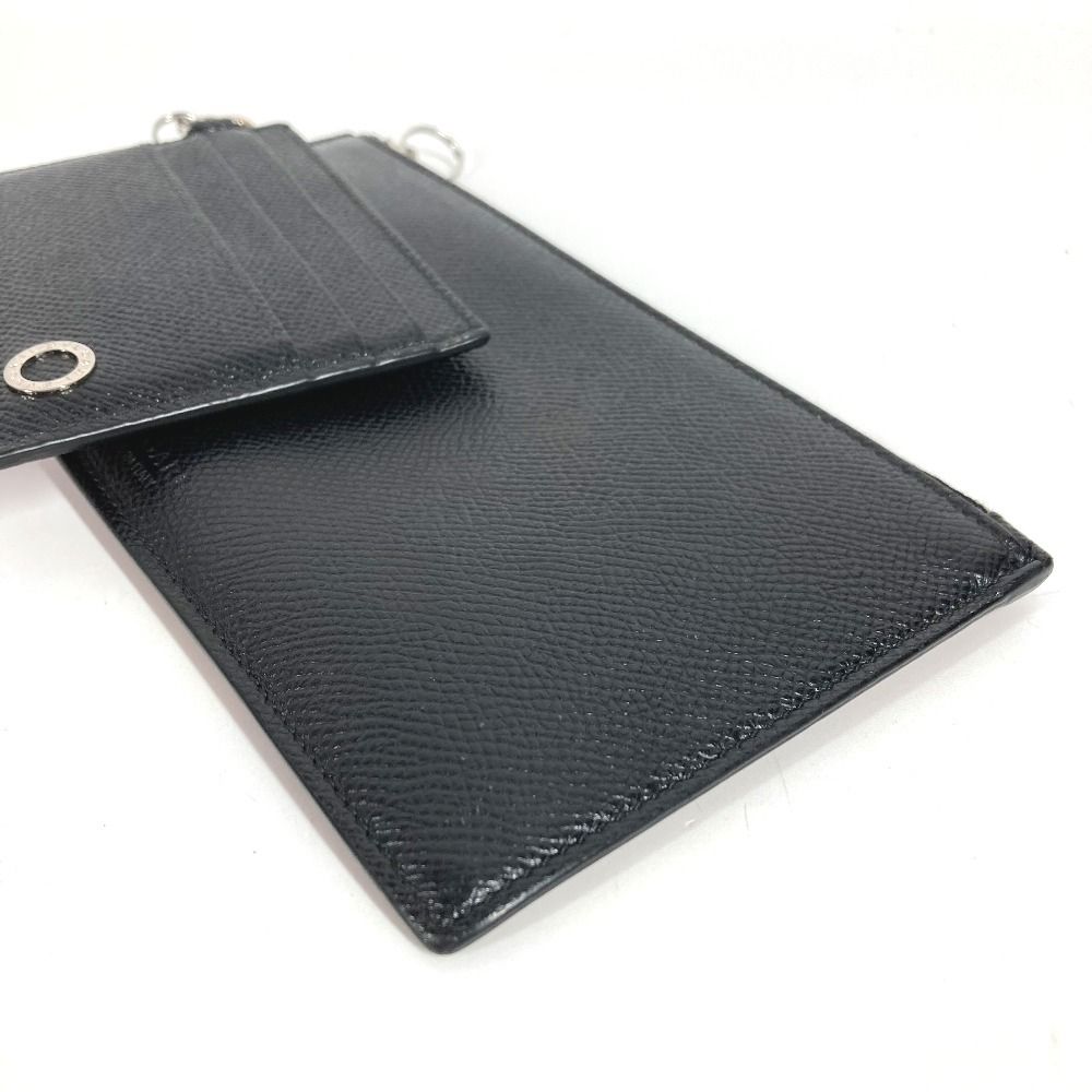Bvlgari Coin Case &card Leather Black — view 3