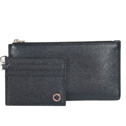 Bvlgari Coin Case &card Leather Black