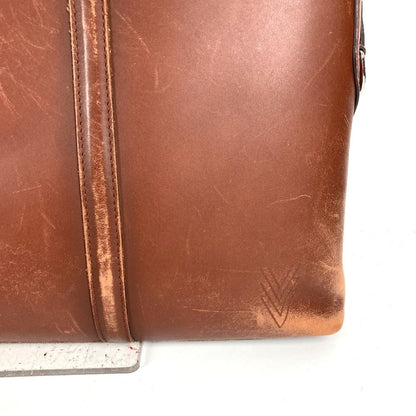 Louis Vuitton Tote Porte Documents Voyage Pdv Leather Brown — view 3