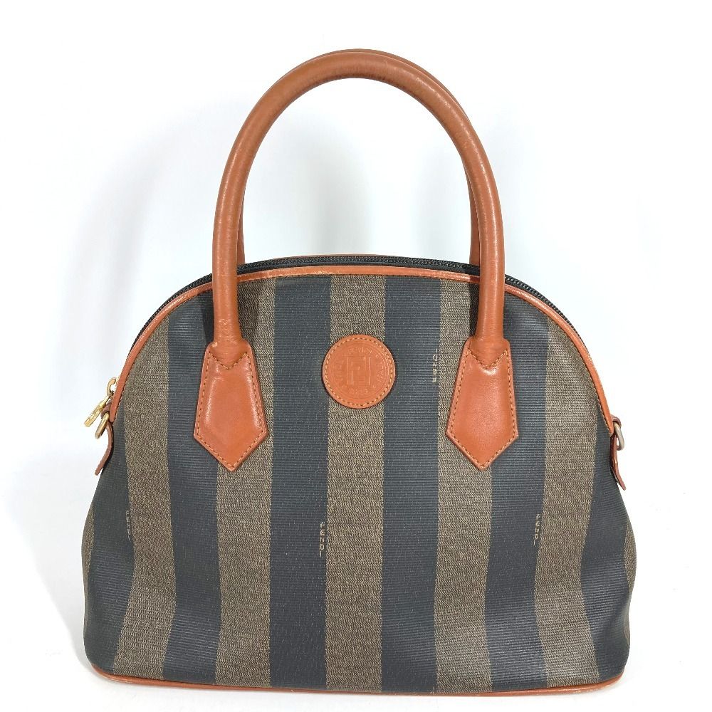 Fendi Handbag Pecan Leather Khaki