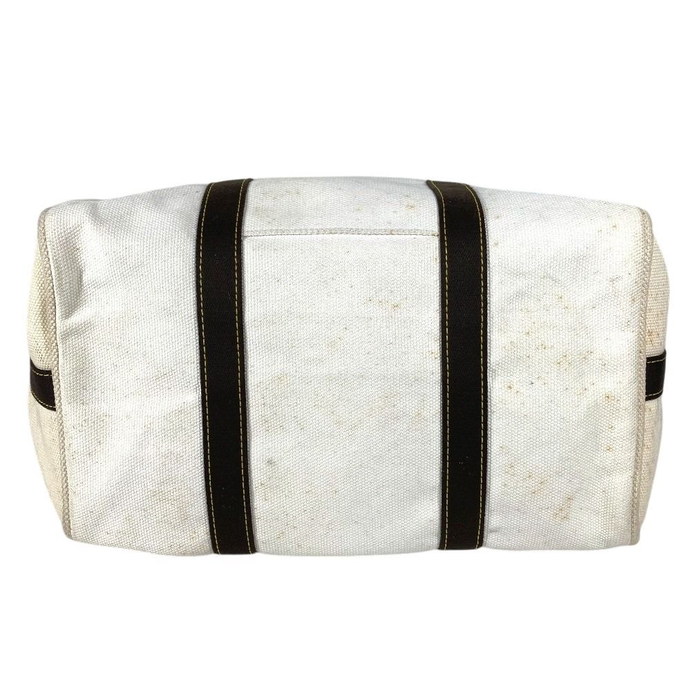 Louis Vuitton Boston Bag Sac Weekend Canvas Ecru White — view 5