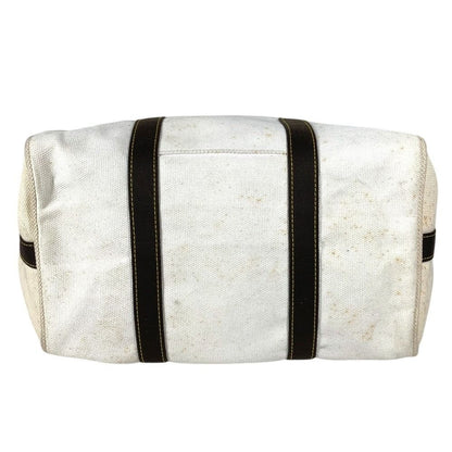 Louis Vuitton Boston Bag Sac Weekend Canvas Ecru White — view 5