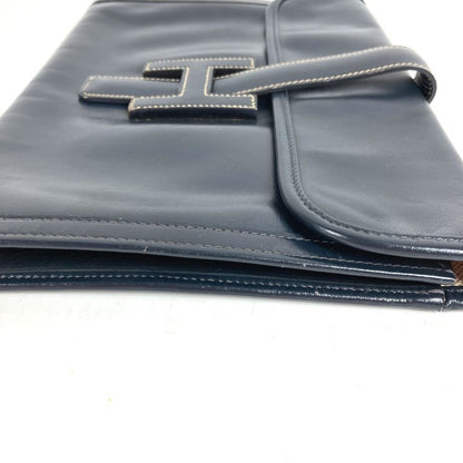 Hermes Clutch Jije PM Box Calf Navy — view 7