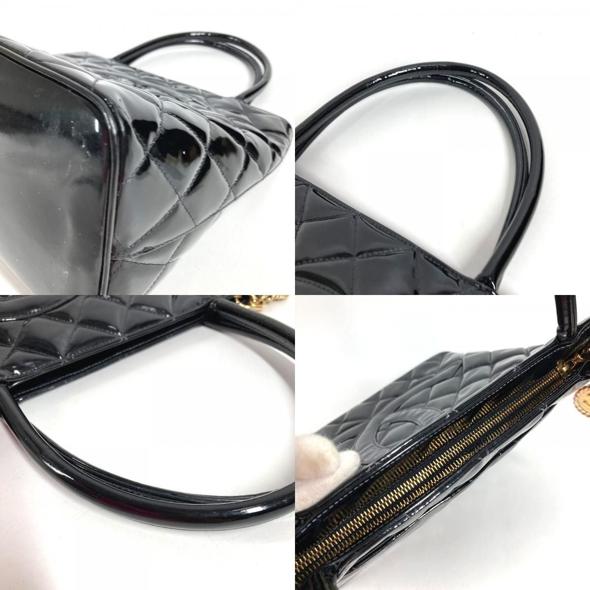 Chanel Tote Reissue Enamel Black — view 7