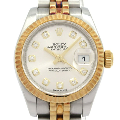 Rolex Watch Datejust 18k Yellow Gold SS Diamond Roulette Dial 23 Frames