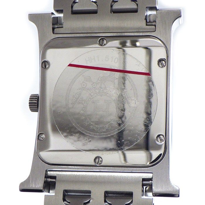 Hermes Watch Square Ivory Gyo dial SS — view 4