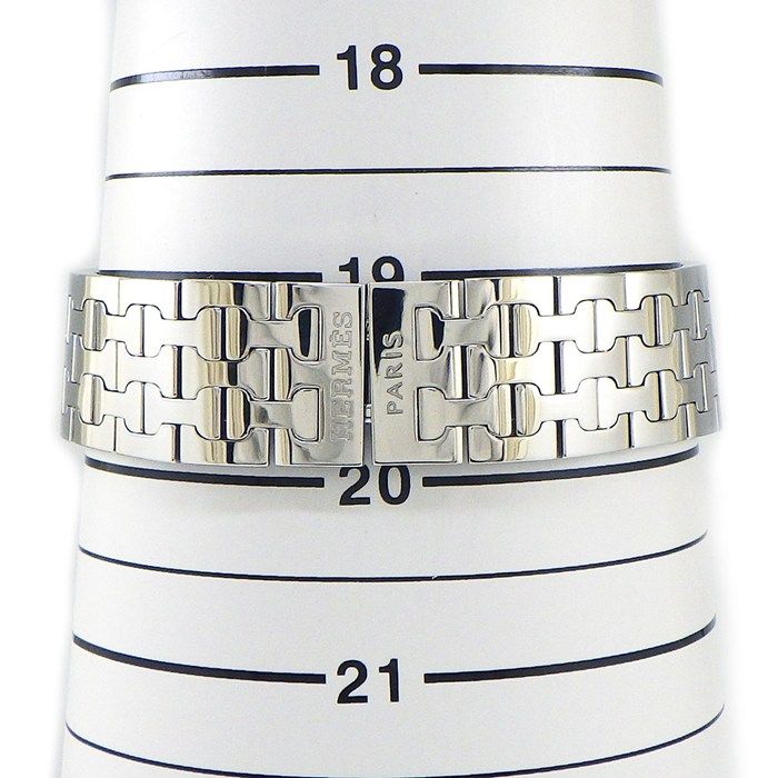 Hermes Watch Square Ivory Gyo dial SS — view 9