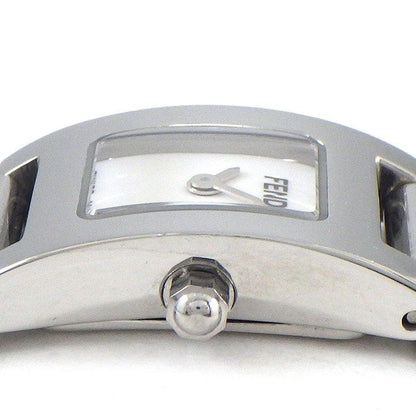 Fendi Watch Stella Rectangular White Dial Logo Bracelet SS — view 2