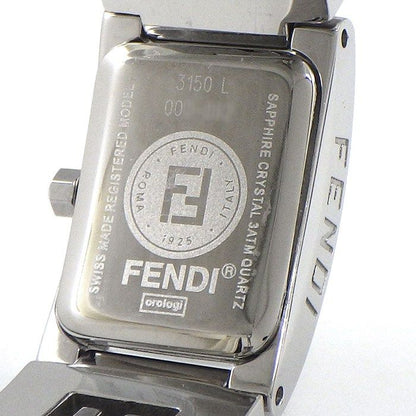 Fendi Watch Stella Rectangular White Dial Logo Bracelet SS — view 4
