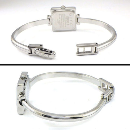 Gucci Watch Bangle Square Sunray Iceblue Dial SS — view 3
