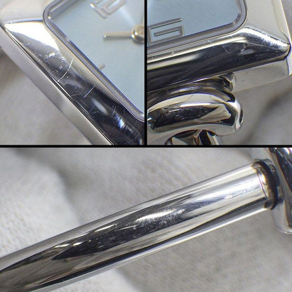 Gucci Watch Bangle Square Sunray Iceblue Dial SS — view 6
