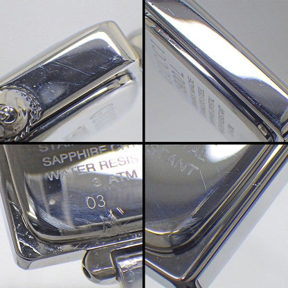 Gucci Watch Bangle Square Sunray Iceblue Dial SS — view 5