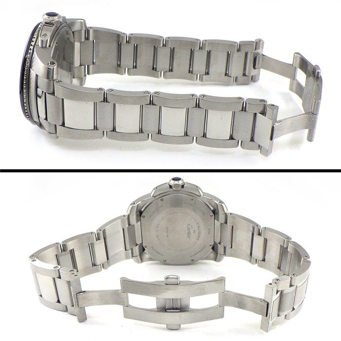 Cartier Watch Caliber Date Luminous Index Small Second Hand Rotating Bezel — view 3