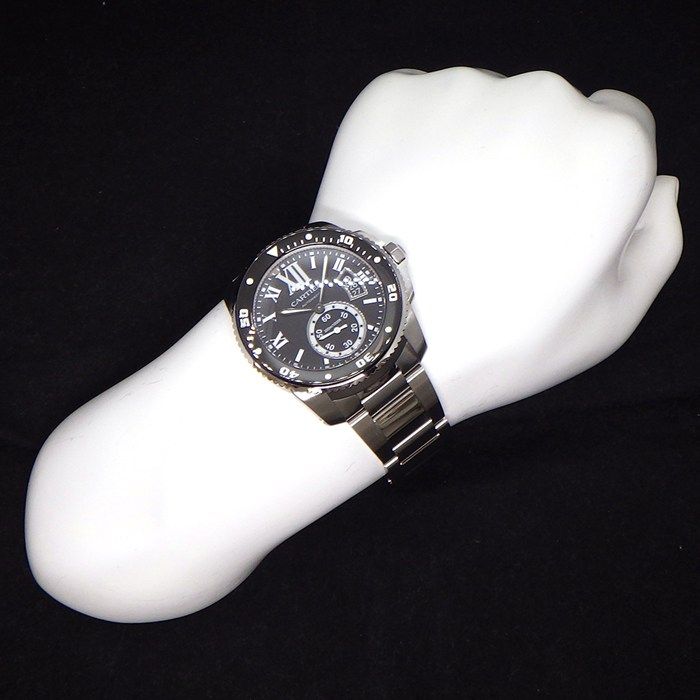 Cartier Watch Caliber Date Luminous Index Small Second Hand Rotating Bezel — view 9