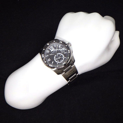 Cartier Watch Caliber Date Luminous Index Small Second Hand Rotating Bezel — view 9