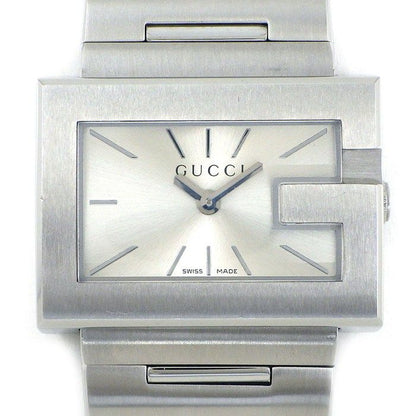 Gucci Watch Rectangle Sunray Silver Dial SS