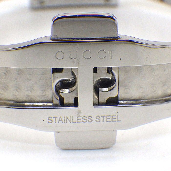 Gucci Watch Rectangle Sunray Silver Dial SS — view 5