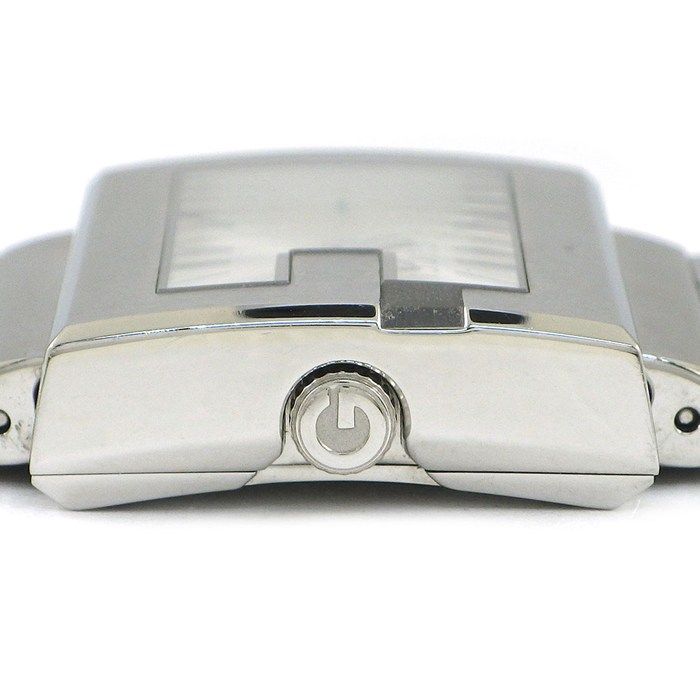 Gucci Watch Rectangle Sunray Silver Dial SS — view 2